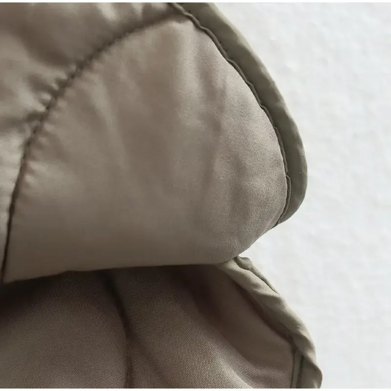 Heidi-Mode | Bequemes Rundhals gepolstertes Jacket mit Knöpfen Ideal für Herbst/Winter - Image 7