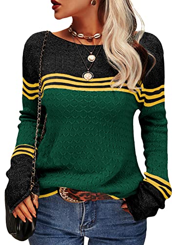 Heidi-Mode | Damen Zwei-Farben Farbblock Pullover - Image 5