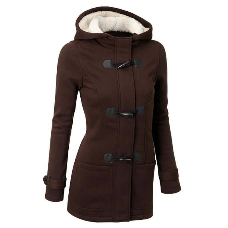 Heidi-Mode | Damen Gemütliche Fleece Kapuzenjacke - Image 2