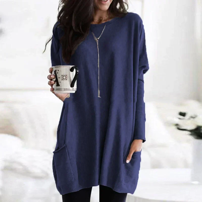 Heidi-Mode | Damen Oversized-Tunika Pullover für Entspannten Komfort - Image 4