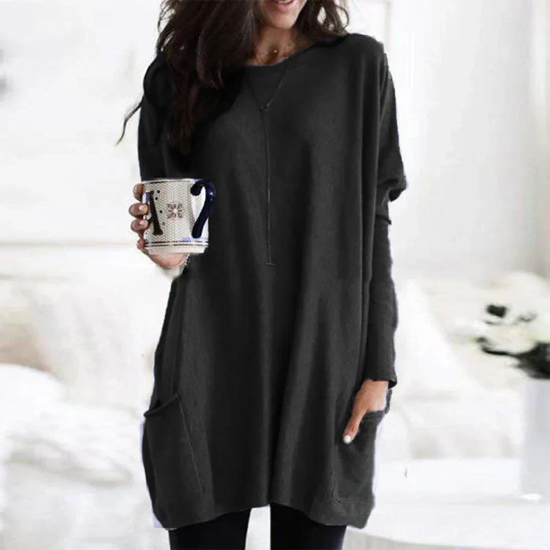 Heidi-Mode | Damen Oversized-Tunika Pullover für Entspannten Komfort - Image 7