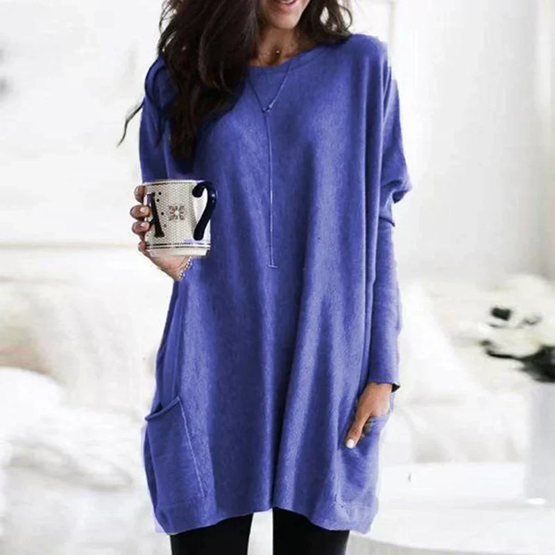 Heidi-Mode | Damen Oversized-Tunika Pullover für Entspannten Komfort - Image 9