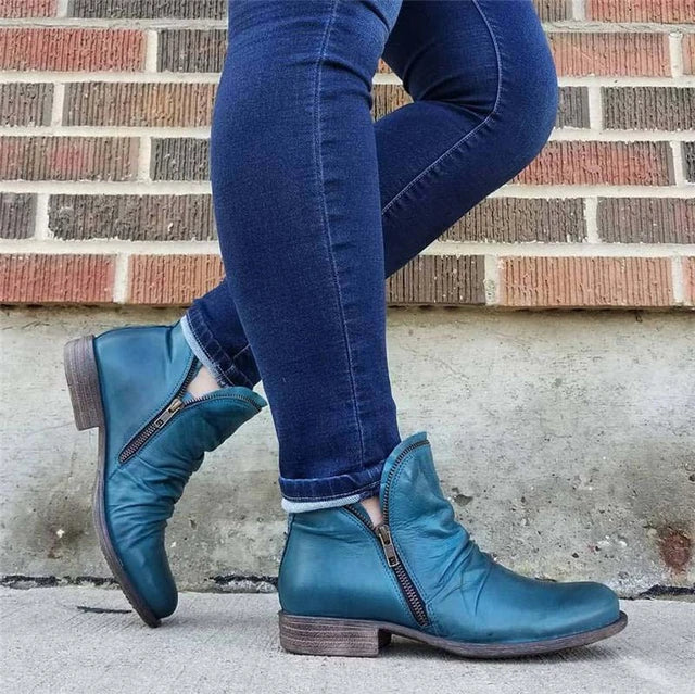 Heidi-Mode | Damen Reißverschluss Stiefeletten - Image 10