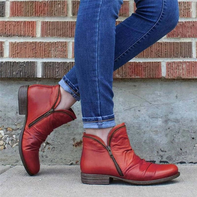 Heidi-Mode | Damen Reißverschluss Stiefeletten - Image 7