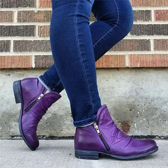 Heidi-Mode | Damen Reißverschluss Stiefeletten - Image 9