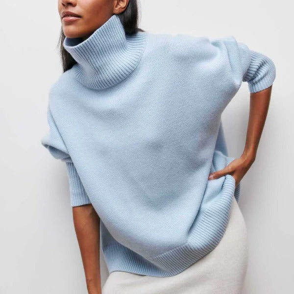 Heidi-Mode | Rollkragenpullover Oversized Fit Weiches Strickmaterial Gerippte Kanten - Image 8