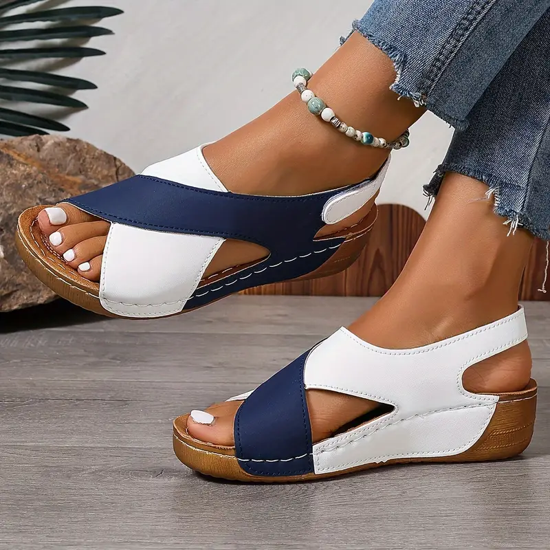 Heidi-Mode | Damenschuhe mit Kontrastierendem Keilabsatz - Image 5