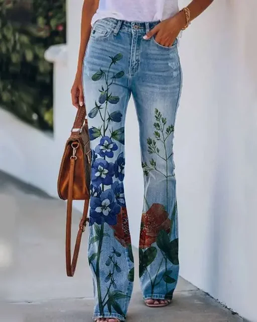 Damen Denim Flared Jeans mit Trendigem Schnitt & Hoher Passform Heidi-Mode - Image 12
