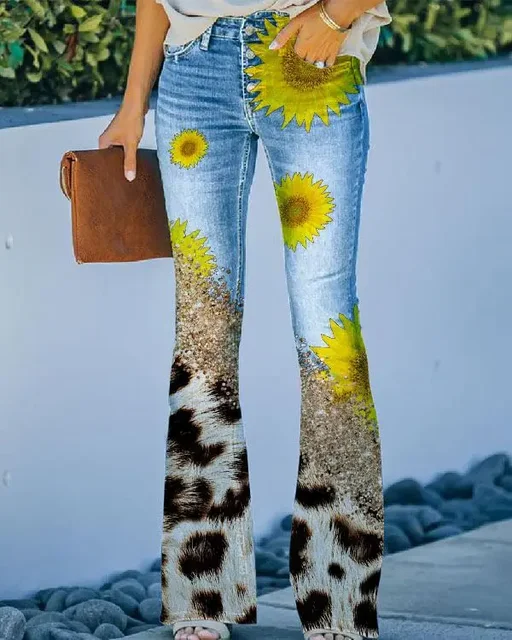 Damen Denim Flared Jeans mit Trendigem Schnitt & Hoher Passform Heidi-Mode - Image 19
