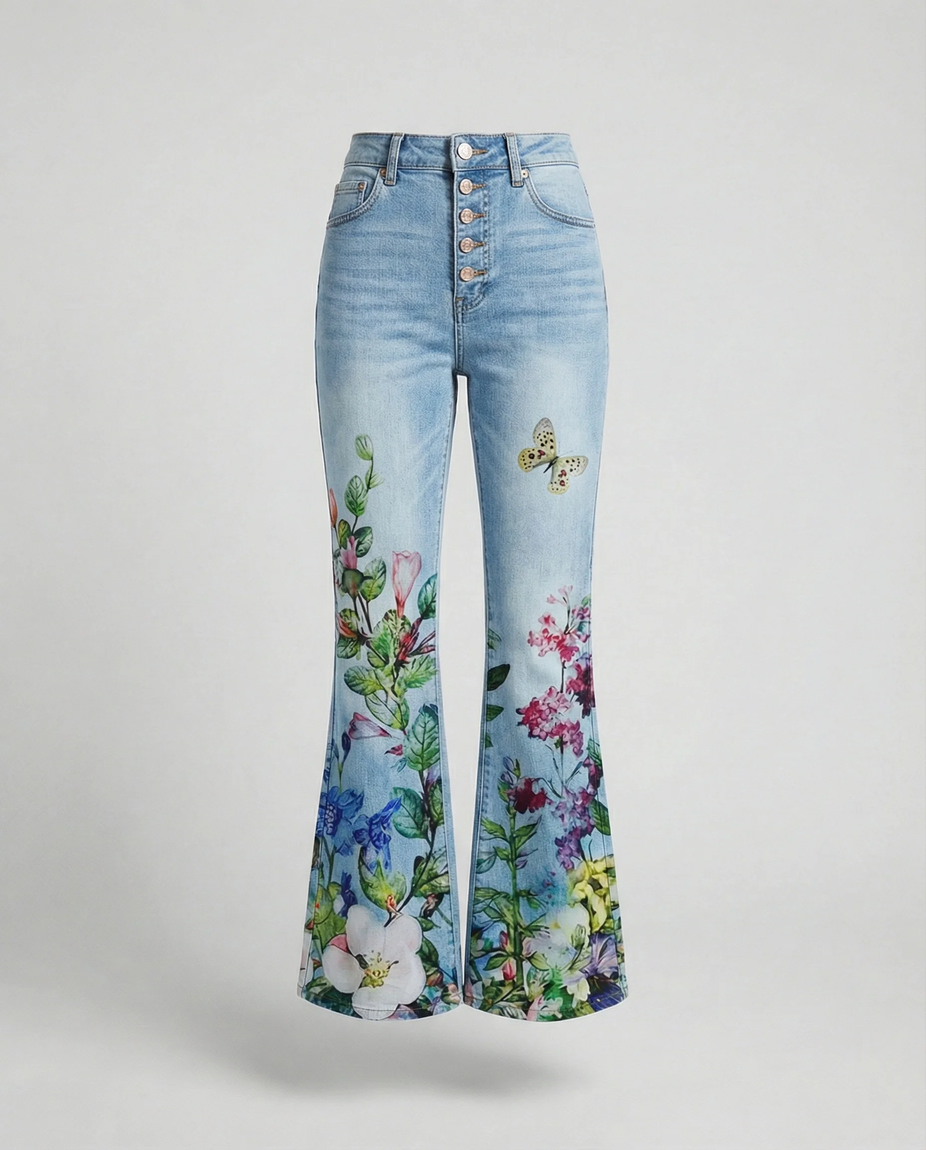 Damen Denim Flared Jeans mit Trendigem Schnitt & Hoher Passform Heidi-Mode - Image 5
