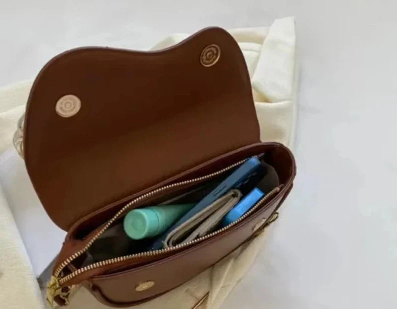 Heidi-Mode | Damen Schultertasche Aus Pu-Leder mit Breitem Riemen - Image 6