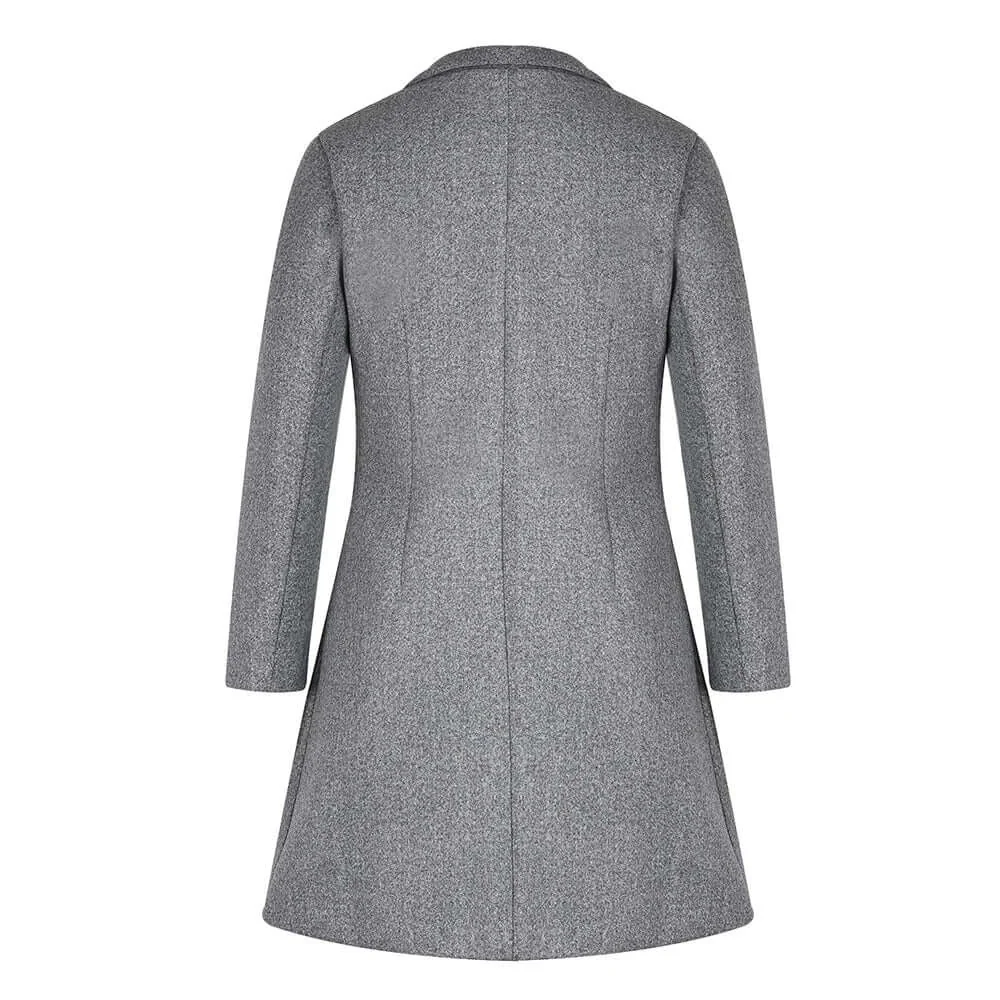 Heidi-Mode | Damen Schwarz Trenchcoat Übergangs Jacke - Image 3