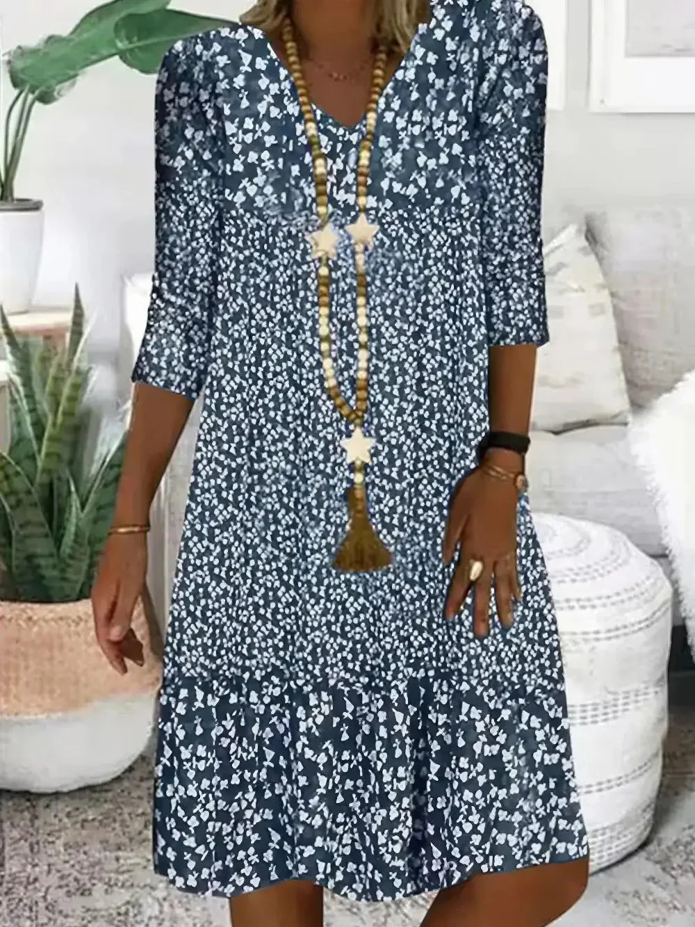 Heidi-Mode | Damen Sommerkleid mit Blumenmuster - Image 2
