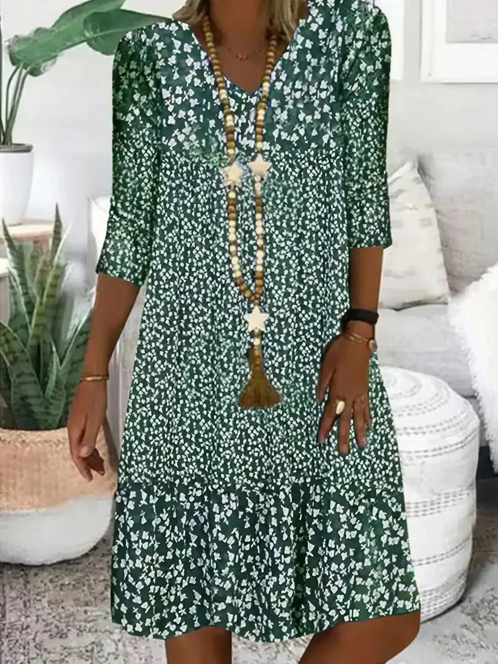 Heidi-Mode | Damen Sommerkleid mit Blumenmuster - Image 3