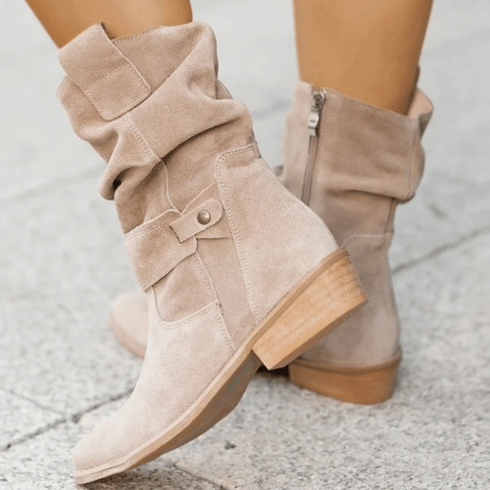 Heidi-Mode | Damen Stiefel Aus Wildleder - Image 4