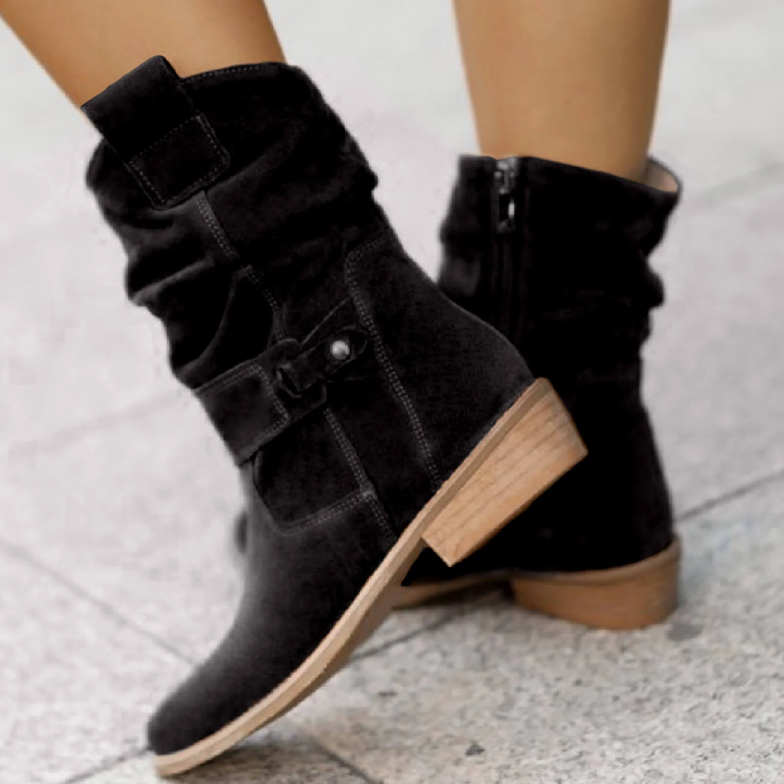 Heidi-Mode | Damen Stiefel Aus Wildleder - Image 6