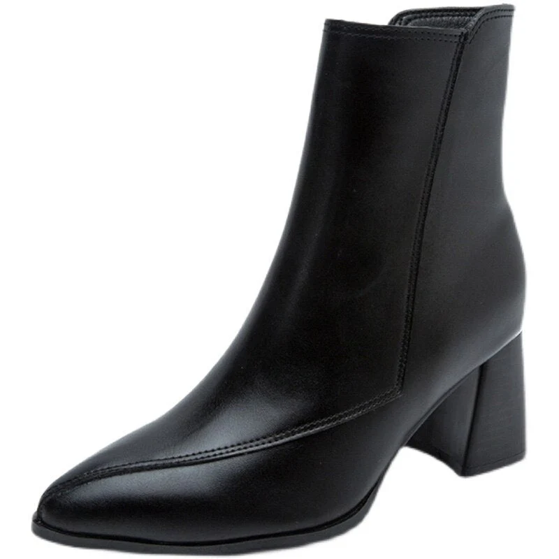 Heidi-Mode | Damen Stiefeletten Im Stil - Schlanke Silhouette für Zeitlose Eleganz - Image 3