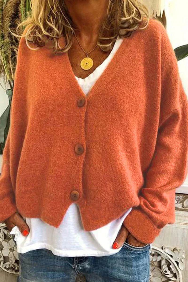 Heidi-Mode | Damen Strickjacke Kurz Rot - Image 5