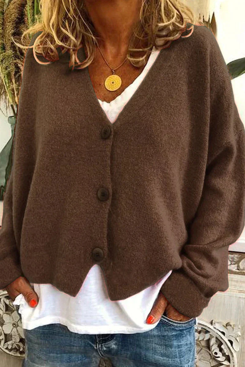 Heidi-Mode | Damen Strickjacke Kurz Rot - Image 7