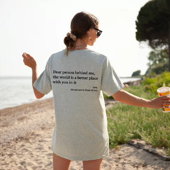 Heidi-Mode | Damen T-Shirt mit Rundhalsausschnitt und Slogan - Image 15