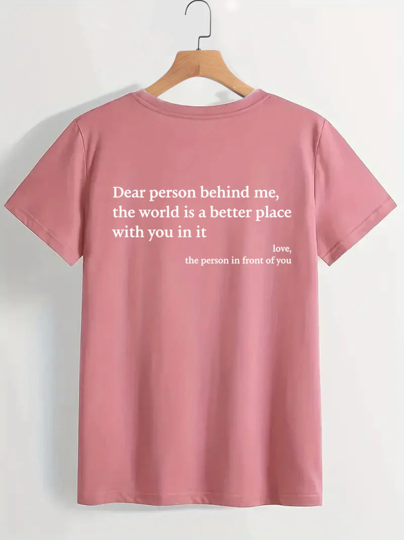 Heidi-Mode | Damen T-Shirt mit Rundhalsausschnitt und Slogan - Image 8