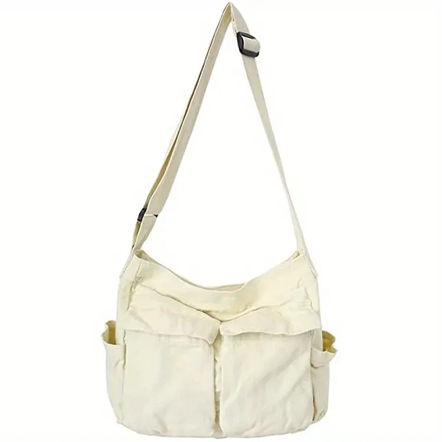 Heidi-Mode | Damen-Umhängetasche Im Vintage-Stil Aus Canvas - Image 8