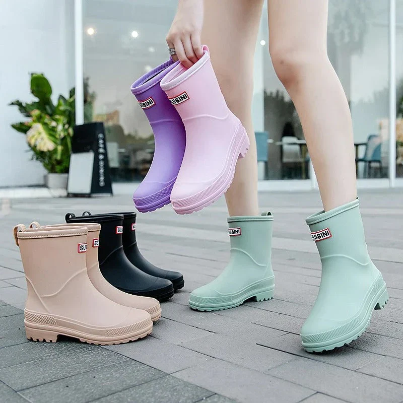 Heidi-Mode | Damen Wasserdichte Gummistiefel Boots - Image 3
