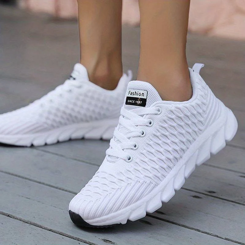 Heidi-Mode | Damen Weiße Sneaker Modisch - Image 4