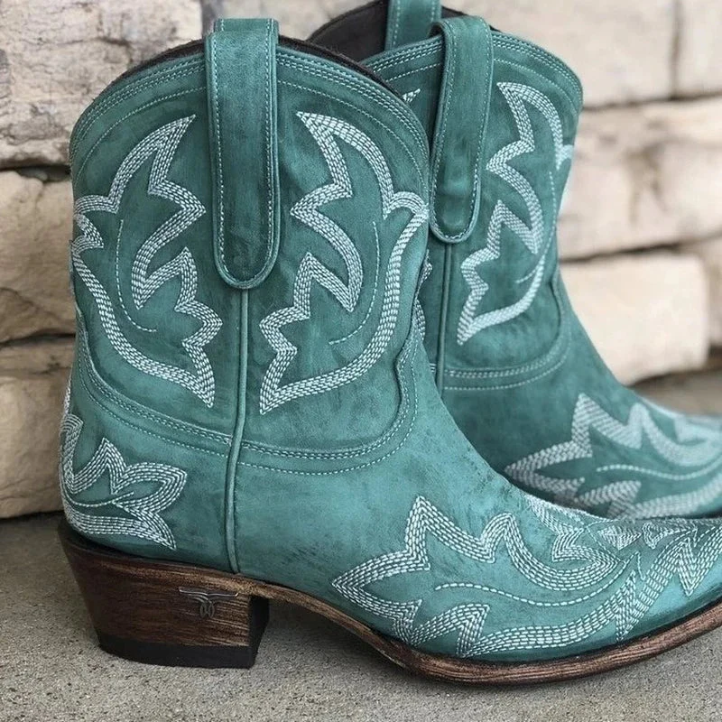 Heidi-Mode | Damen Western Cowboystiefel Braun - Image 3