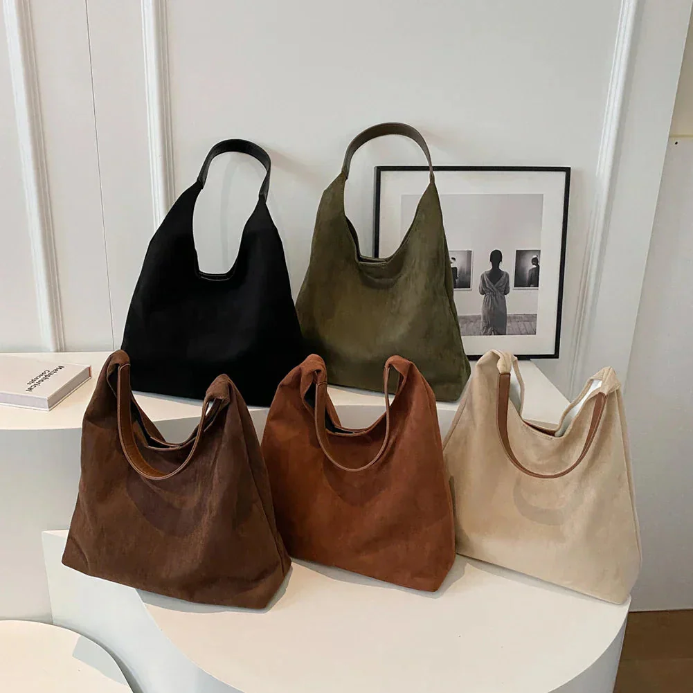 Heidi-Mode | Damen Wildleder Tote Bag Stilvolle Frauentasche - Image 3