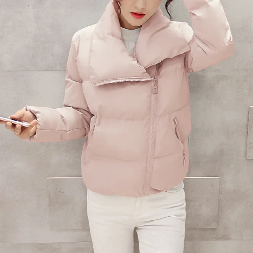 Heidi-Mode | Damen Winterjacke mit Asymmetrischem Kragen - Image 5