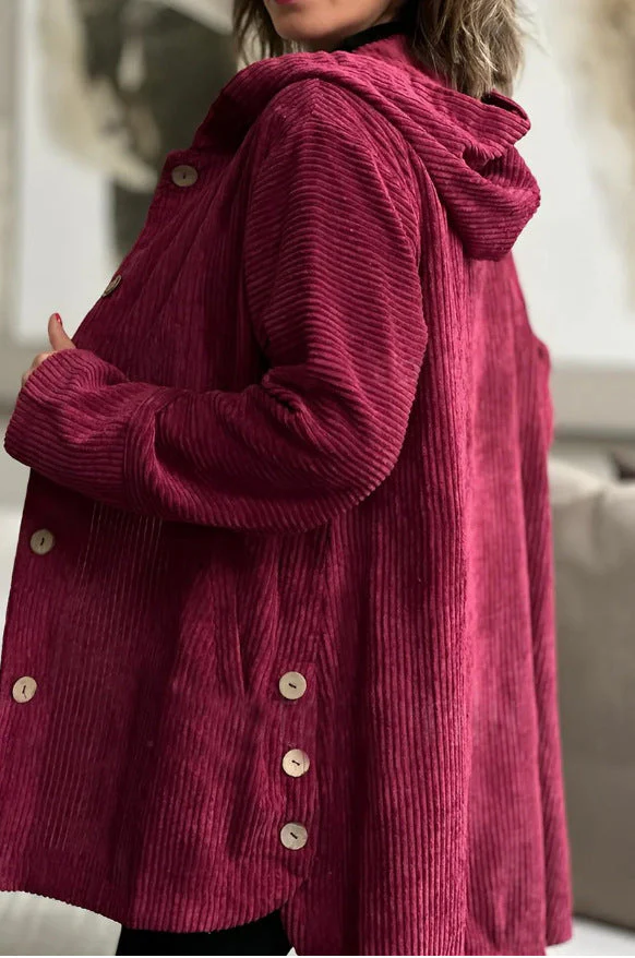 Damen Winterjacke mit Hohem Kragen und Knopfverschluss Heidi-Mode - Image 6