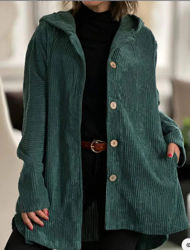 Damen Winterjacke mit Hohem Kragen und Knopfverschluss Heidi-Mode - Image 8