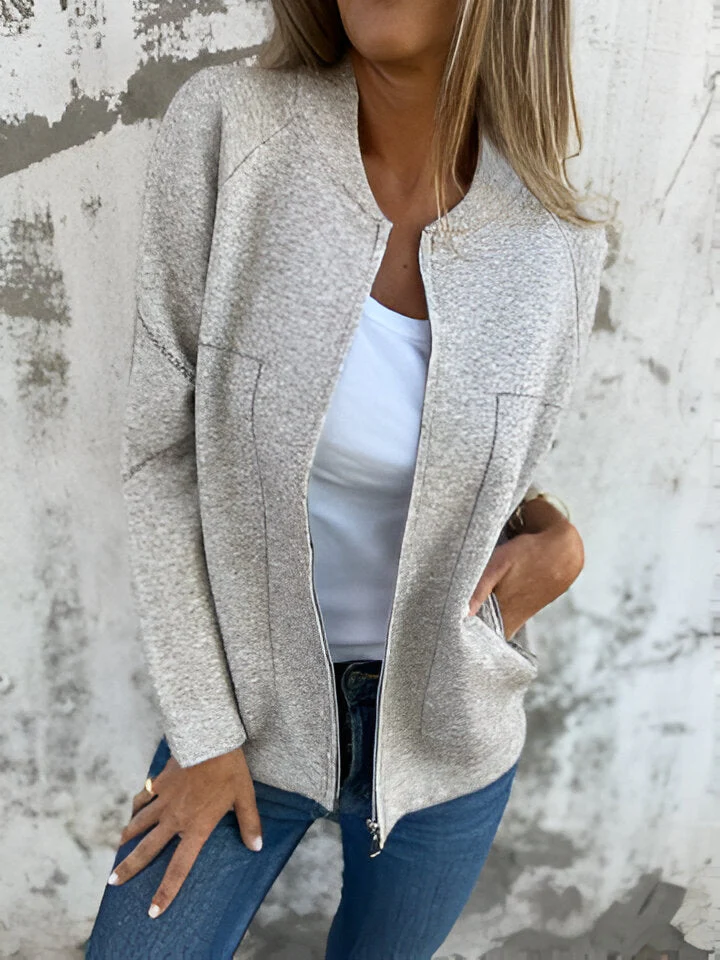 Heidi-Mode | Damen Zip Jacke mit Taschen - Image 6