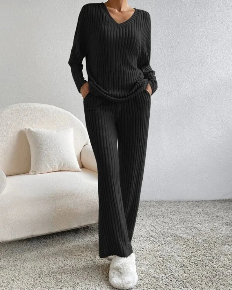 Heidi-Mode | Damen Zweiteiler Satz Loungewear Hausanzug - Image 3