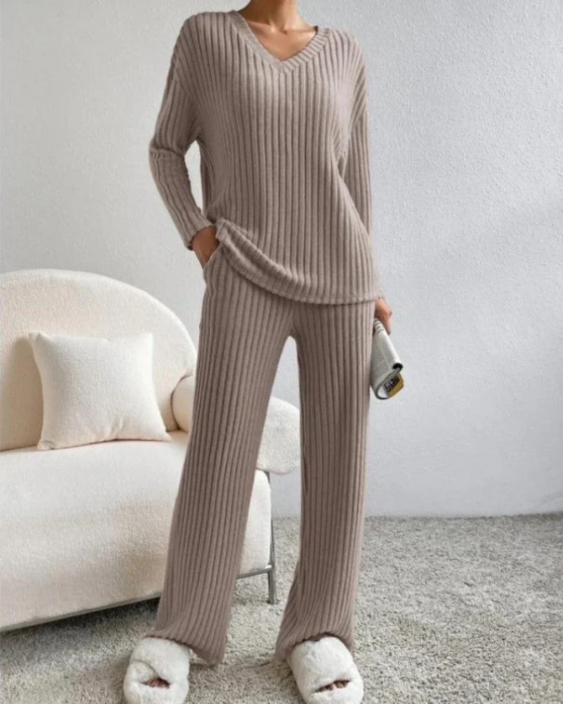 Heidi-Mode | Damen Zweiteiler Satz Loungewear Hausanzug - Image 4