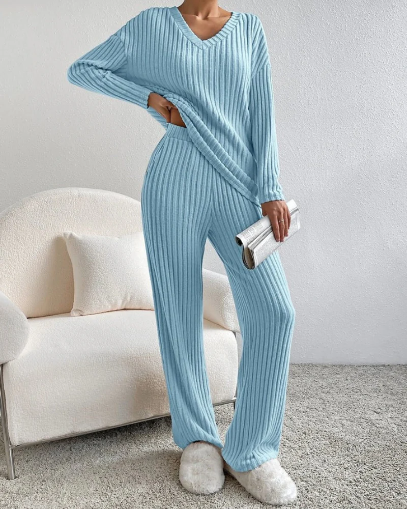 Heidi-Mode | Damen Zweiteiler Satz Loungewear Hausanzug - Image 5