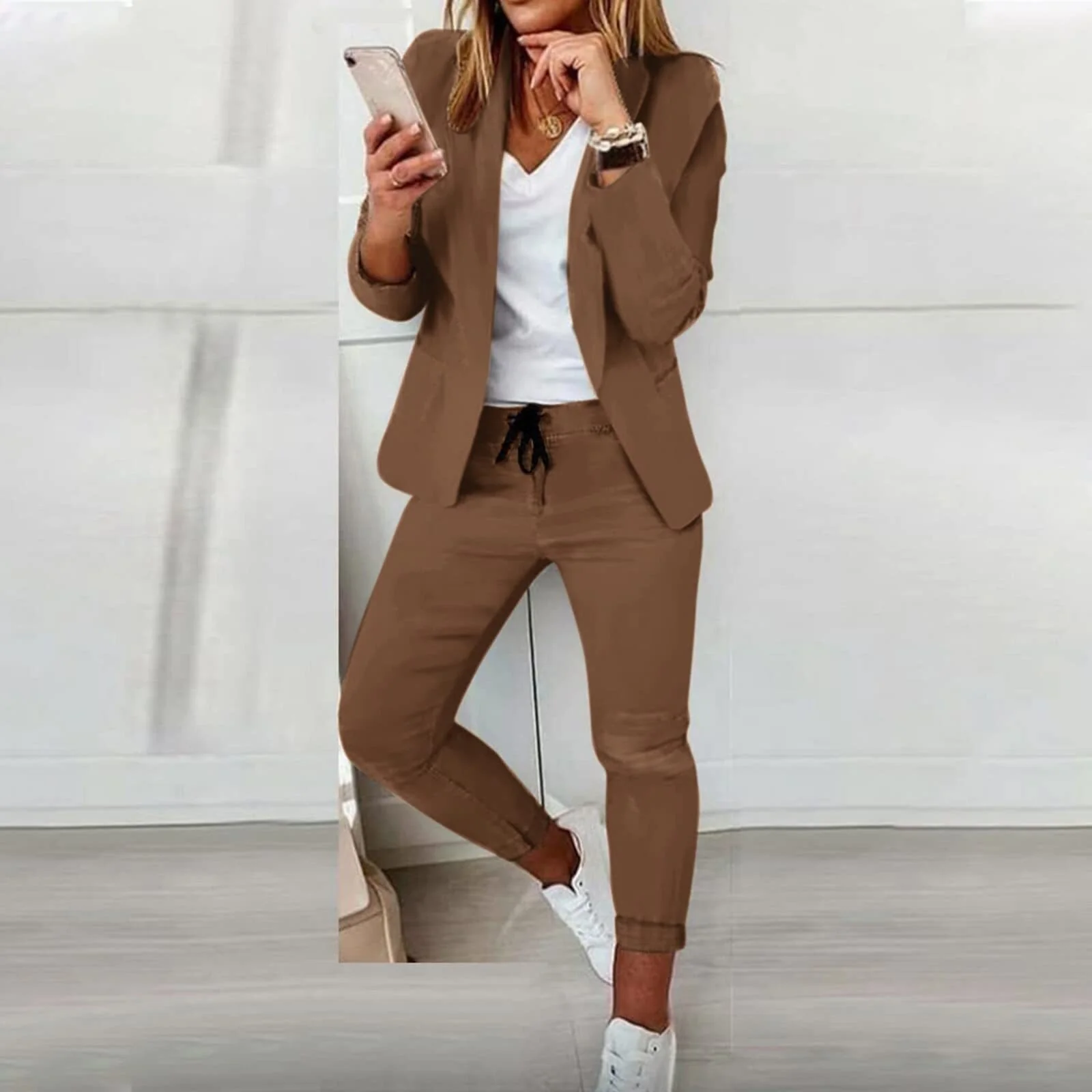 Heidi-Mode | Damenanzug Zweiteiler Hose und Blazer Sommer - Image 4