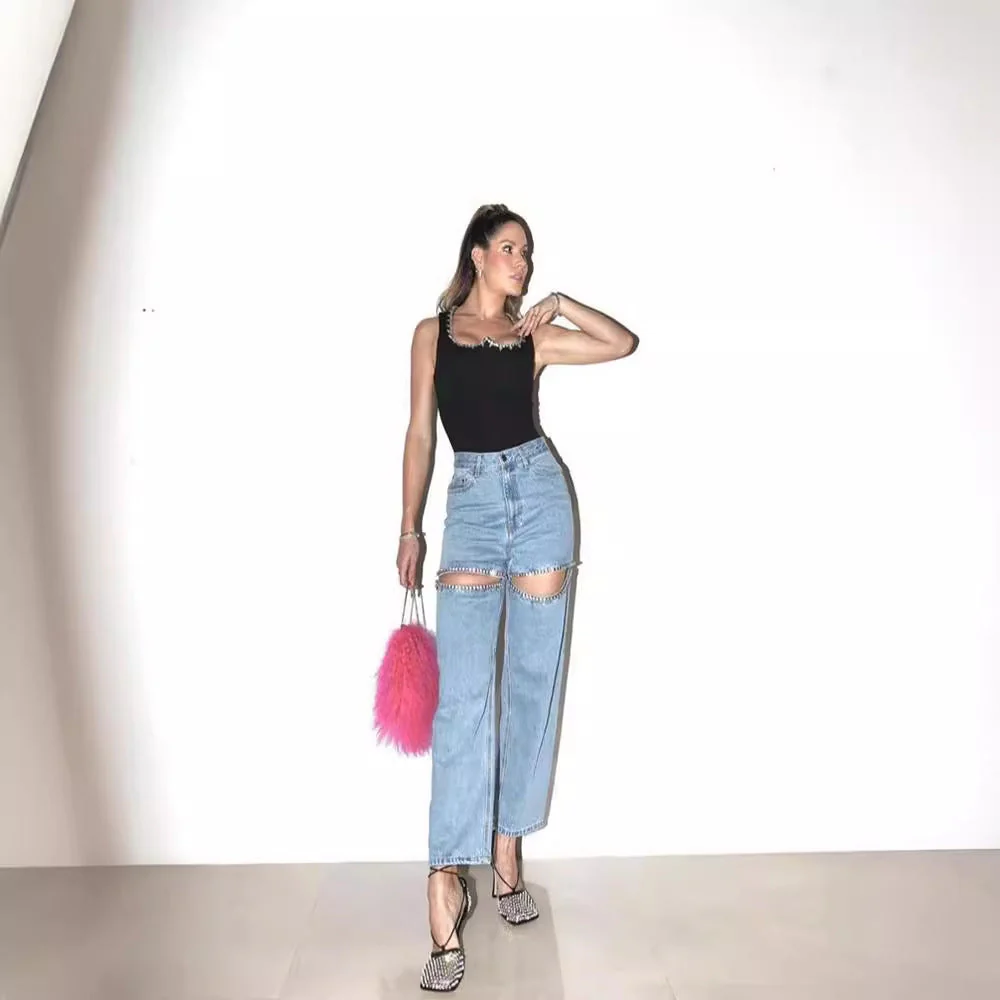 Heidi-Mode | Damenjeans mit Löchern, Gerader Schnitt - Image 2
