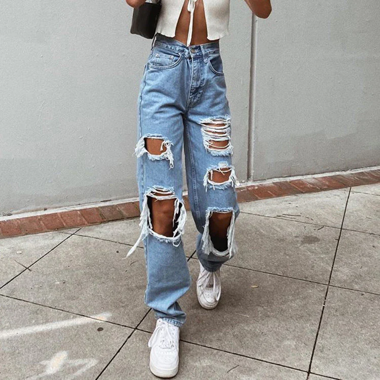 Heidi-Mode | Damenjeans mit Rissen und Washed-Effekt - Image 3