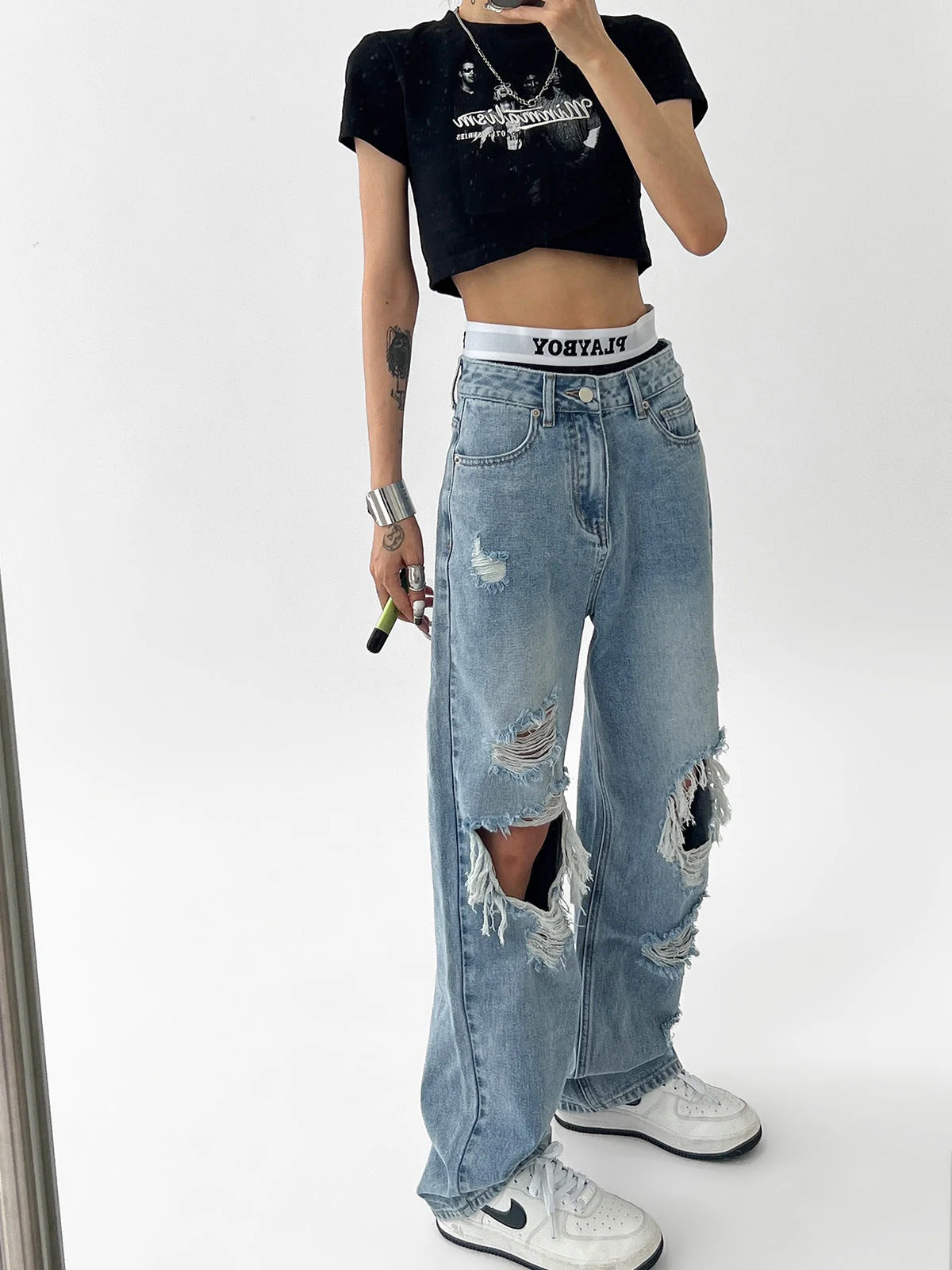 Heidi-Mode | Damenjeans mit Zerrissenen - Image 3