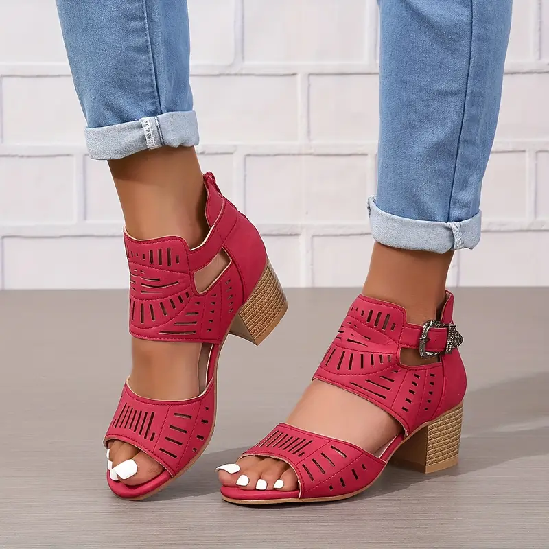 Heidi-Mode | Damensandalen mit Dickem Absatz - Image 2