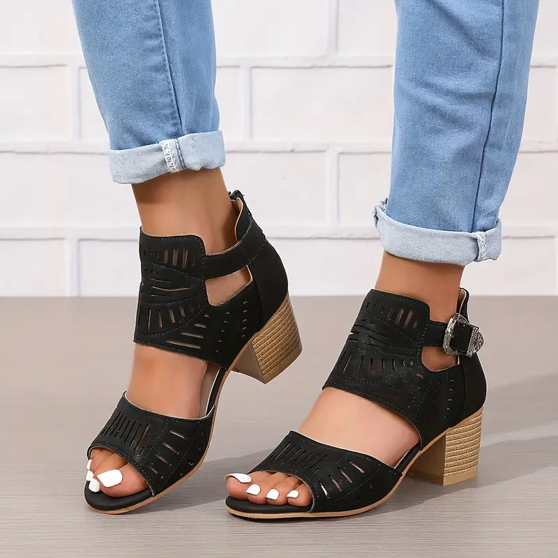 Heidi-Mode | Damensandalen mit Dickem Absatz - Image 3