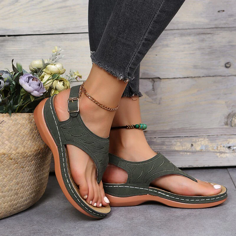 Heidi-Mode | Damensandalen mit Ergonomischem Fußbett - Image 4