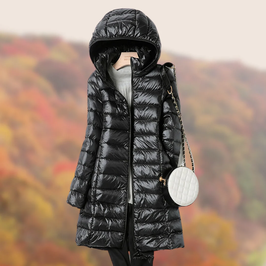 Heidi-Mode | Daunenjacke Ultraleichte Übergangsjacke für Frauen mit Kapuze - Image 2