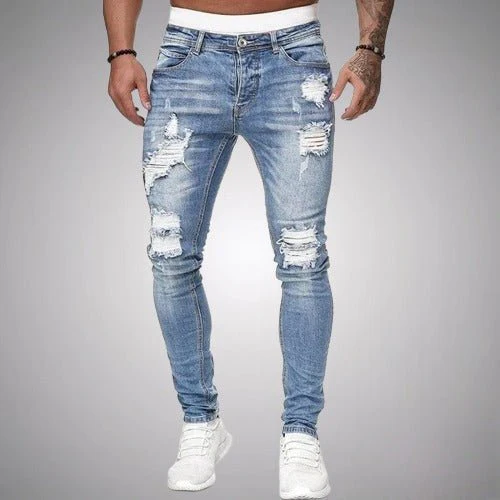 Heidi-Mode | Dehnbare Ripped Jeans für Männer - Image 2