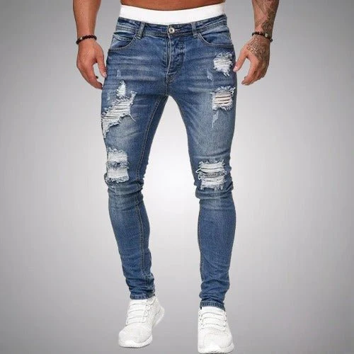 Heidi-Mode | Dehnbare Ripped Jeans für Männer - Image 3