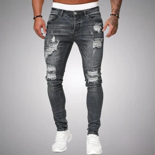 Heidi-Mode | Dehnbare Ripped Jeans für Männer - Image 5