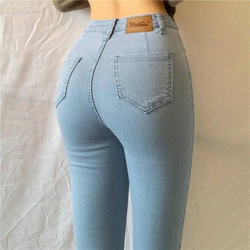 Heidi-Mode | Denim-Hose mit Hoher Taille und Großer Größe - Image 6