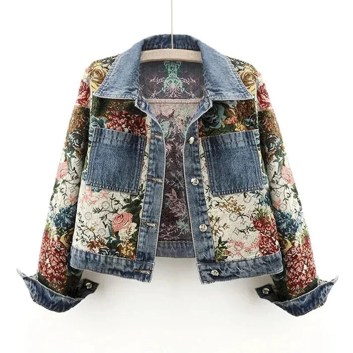 Heidi-Mode | Jeansjacke Damen - Umweltfreundlich 100% Bio-Baumwolle Cropped Design - Image 7